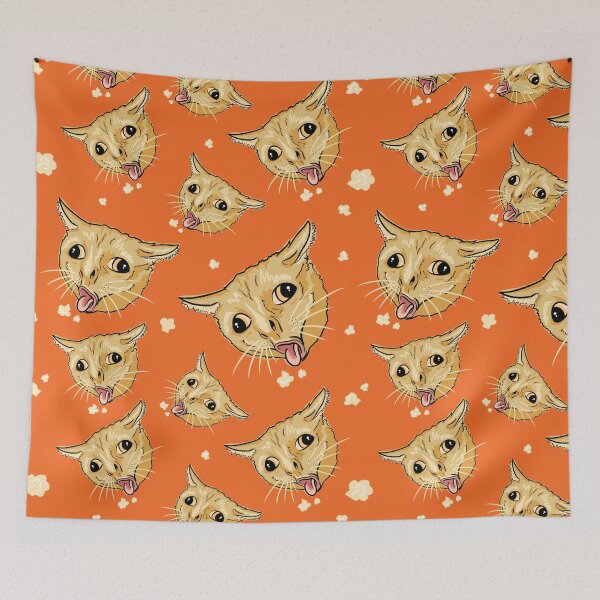 Item preview, coughing cat - orange designed and sold by RaenaCreates.