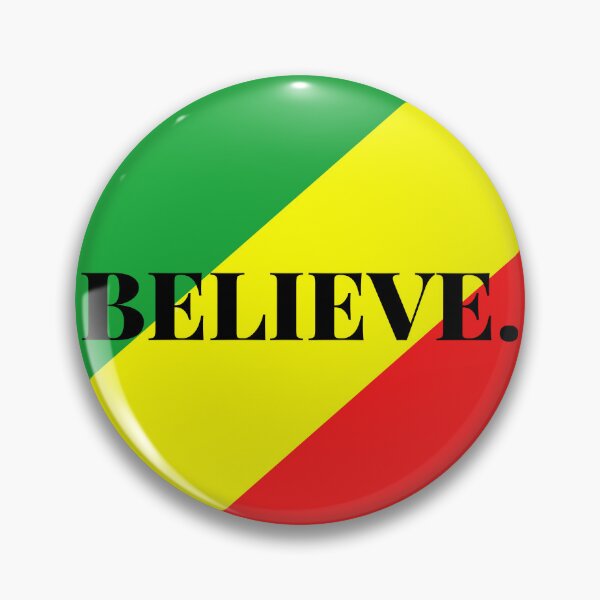 Item preview, Inspirational words: believe (African flag) designed and sold by AfricanProverbs.