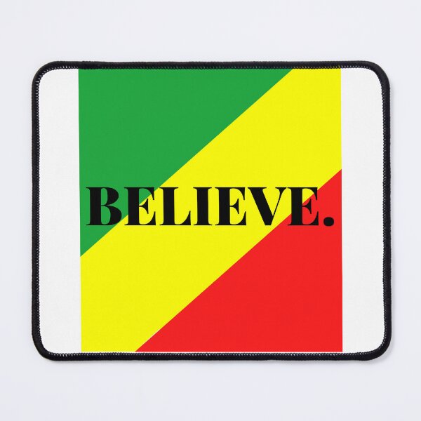 Item preview, Inspirational words: believe (African flag) designed and sold by AfricanProverbs.