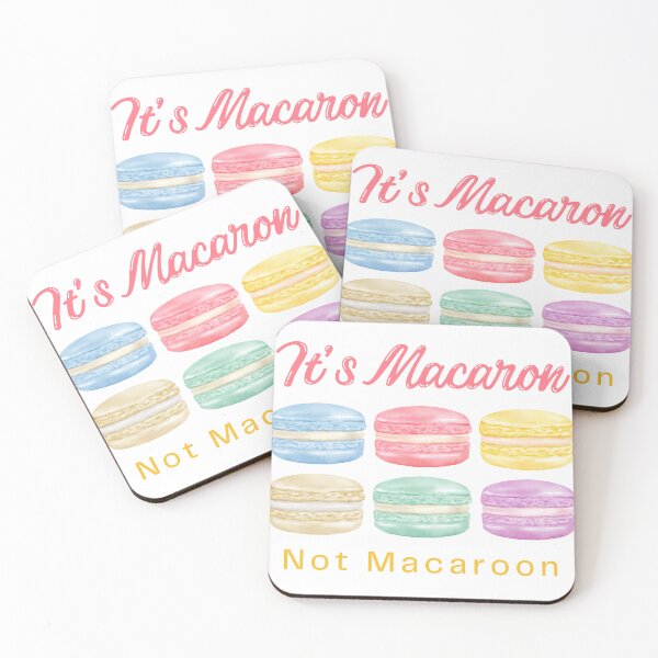 Item preview, It's Macaron Not Macaroon  designed and sold by Emily Renae Designs.