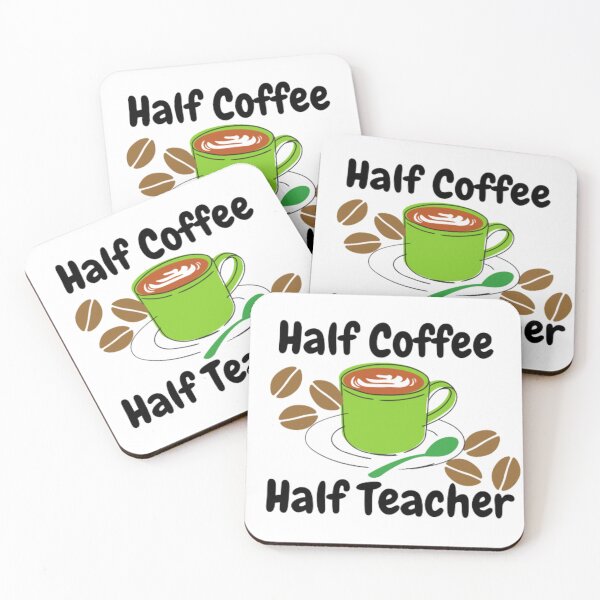 Artikelvorschau, Halb Lehrer, halb Kaffee zurück in die Schule entworfen und verkauft von Laadel.