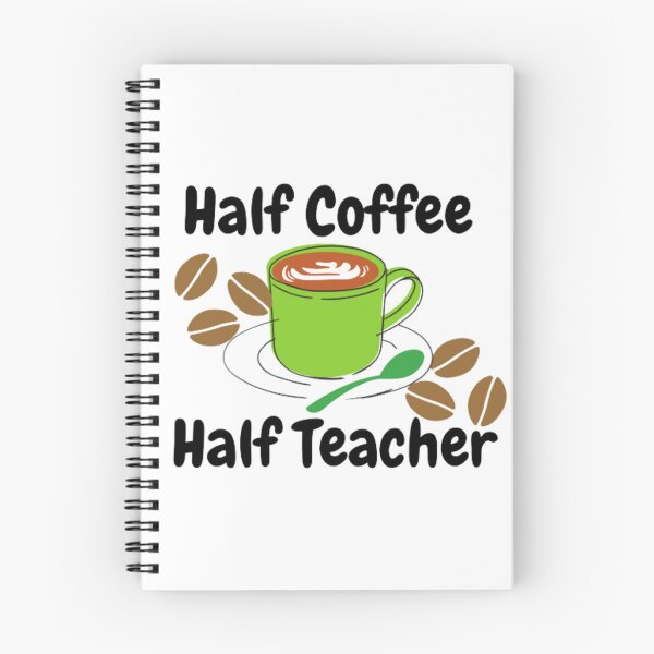 Item preview, Half teacher half coffee back to school designed and sold by Laadel.
