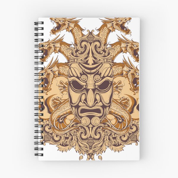 Item preview, dragones chinos con calaveras designed and sold by HighVibes2021.
