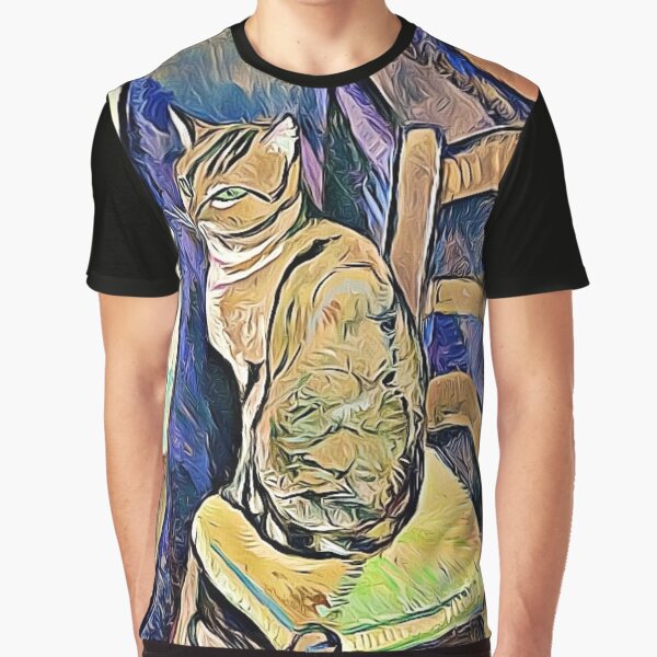 Cat Fine Art Fantasy Graphic T-Shirt