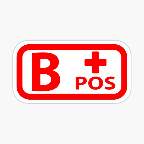 B Positive Stickers for Sale