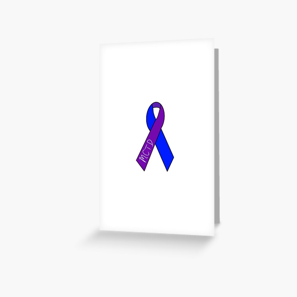 "Mixed Connective Tissue Disease Awareness Ribbon " Greeting Card for