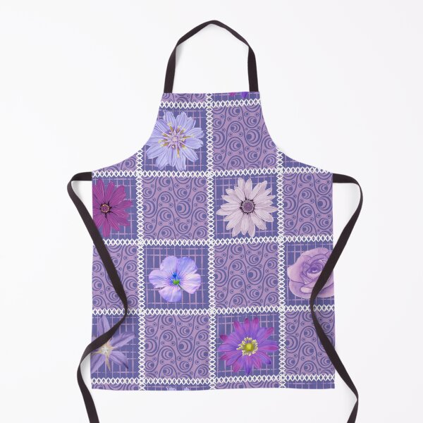 Item preview, Abstract Purple Patchwork Floral Squares designed and sold by silviaol.