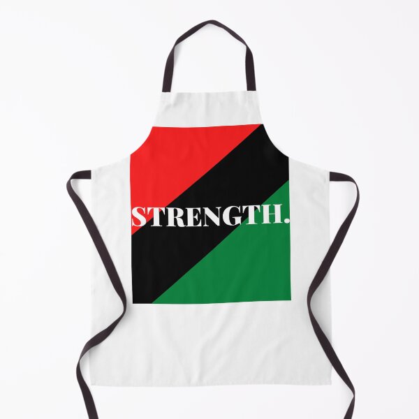 Item preview, Inspirational words: STRENGTH (pan-African flag) designed and sold by AfricanProverbs.
