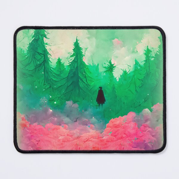 Item preview, Girl in watercolor forest designed and sold by UliBlackbird.