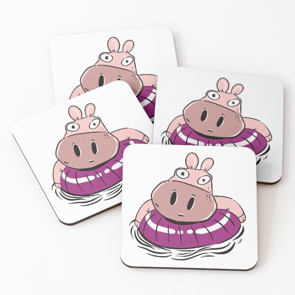 Item preview, Hippo on a floatie designed and sold by jasmineberry.