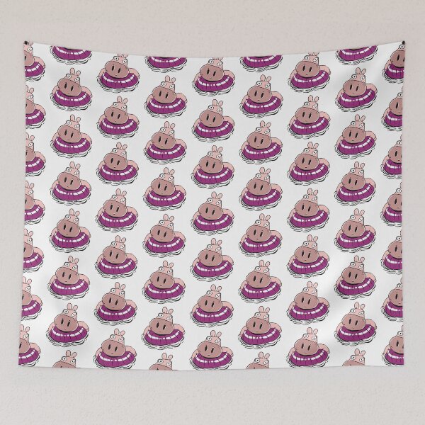 Item preview, Hippo on a floatie designed and sold by jasmineberry.