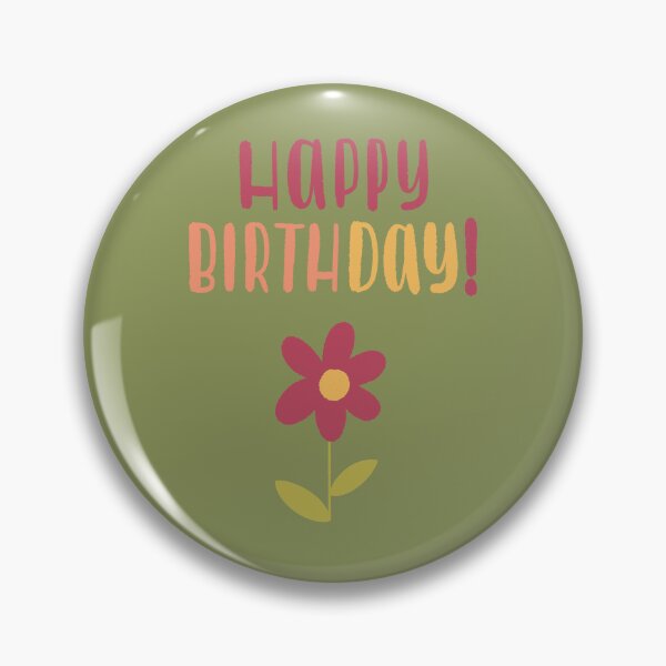 Item preview, Happy birthday Simple Flower designed and sold by Dotblossom.