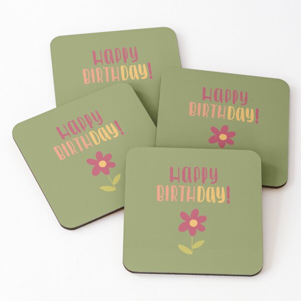 Item preview, Happy birthday Simple Flower designed and sold by Dotblossom.