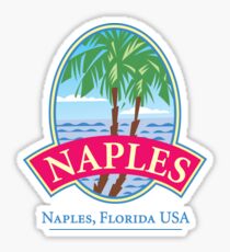 Naples Florida Retro Logo Sticker