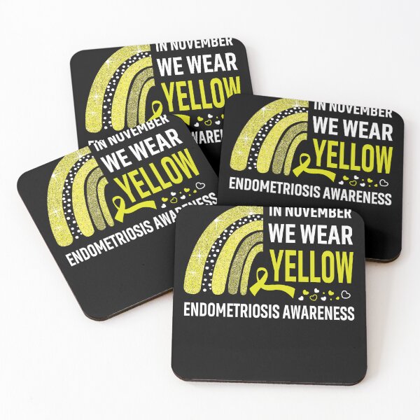 Item preview, In November We Wear Yellow Endometriosis Awareness designed and sold by Gillosina.