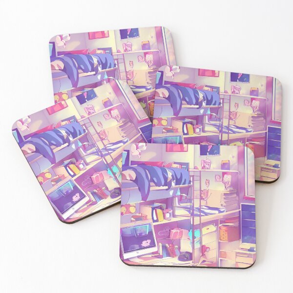Item preview, Anime messy dorm room, Kawaii designed and sold by Art-of-AI.