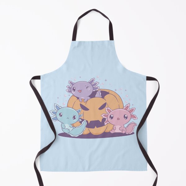 Item preview, Axolotls with halloween pumpkin designed and sold by bennetthuskers.