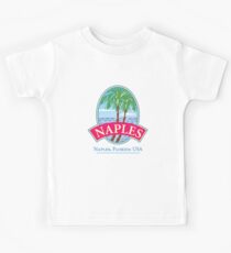 Naples Florida Retro Logo Kids T-Shirt
