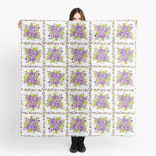 Midcentury Rose Garden Scarf