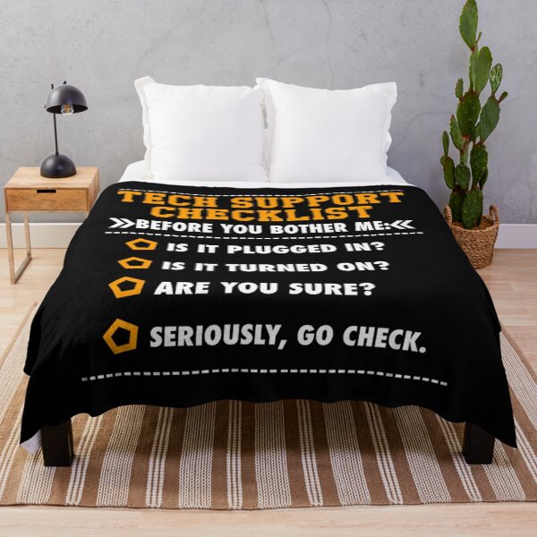 Item preview, Funny Tech Support Checklist, Sysadmin Gift designed and sold by impartialfurnit.