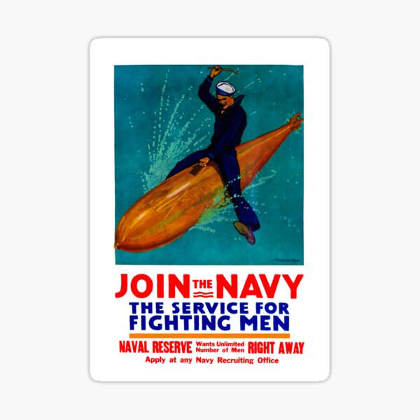 join-the-navy-the-service-for-fighting-men-sticker-for-sale-by