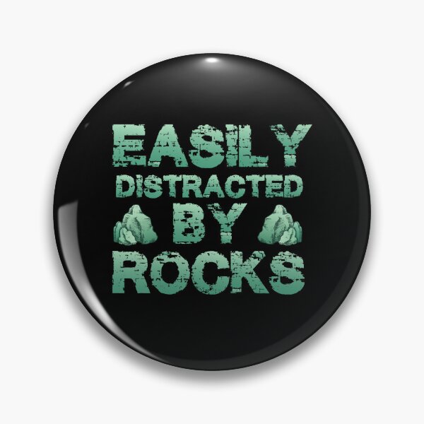 Item preview, easily distracted by rocks stickers, geology science stickers, i love science stickers, geology sticker designed and sold by TomorrowQuotes.