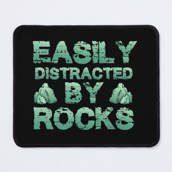 Item preview, easily distracted by rocks stickers, geology science stickers, i love science stickers, geology sticker designed and sold by TomorrowQuotes.