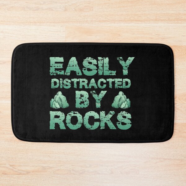 Item preview, easily distracted by rocks stickers, geology science stickers, i love science stickers, geology sticker designed and sold by TomorrowQuotes.