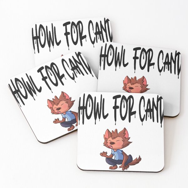 Item preview, Cute Halloween I Howl For Candy Design designed and sold by TwoTeenSisters.