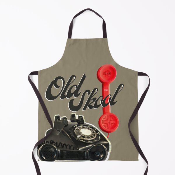 Item preview, Old skool, old sckool, black white and red antique telephone designed and sold by SpiralStairShop.