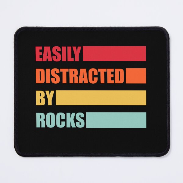 Item preview, easily distracted by rocks stickers, geology science stickers, i love science stickers, geology sticker designed and sold by TomorrowQuotes.