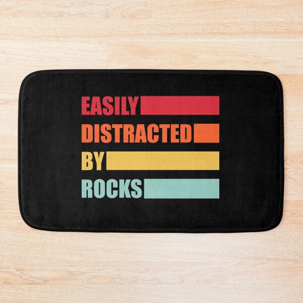 Item preview, easily distracted by rocks stickers, geology science stickers, i love science stickers, geology sticker designed and sold by TomorrowQuotes.