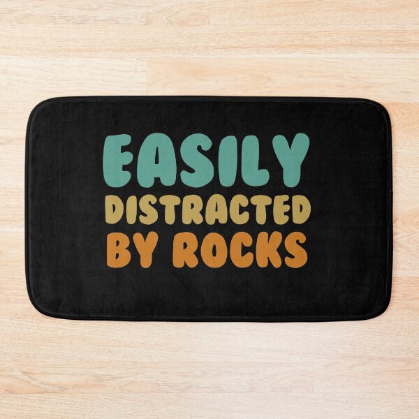Item preview, easily distracted by rocks stickers, geology science stickers, i love science stickers, geology sticker designed and sold by TomorrowQuotes.