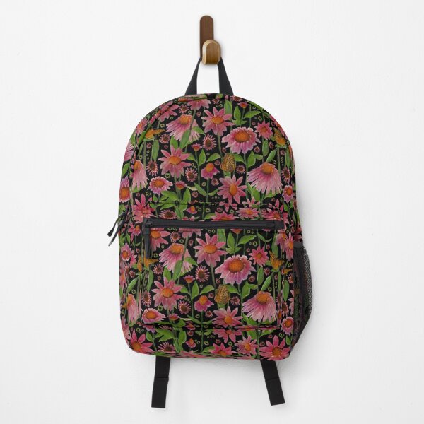 Item preview, Pink, Green, & Black Cone Flower Pattern designed and sold by StudioPosies.