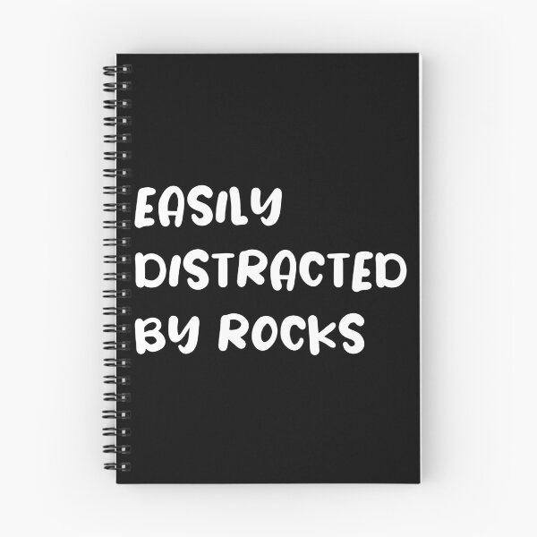 Item preview, easily distracted by rocks stickers, geology science stickers, i love science stickers, geology sticker designed and sold by TomorrowQuotes.
