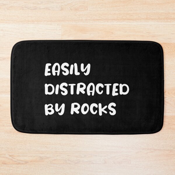 Item preview, easily distracted by rocks stickers, geology science stickers, i love science stickers, geology sticker designed and sold by TomorrowQuotes.