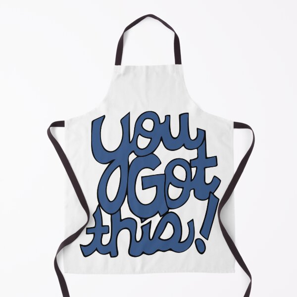 Item preview, You Got This! Cursive positivity cartoon text art blue designed and sold by AngelDawnDesign.