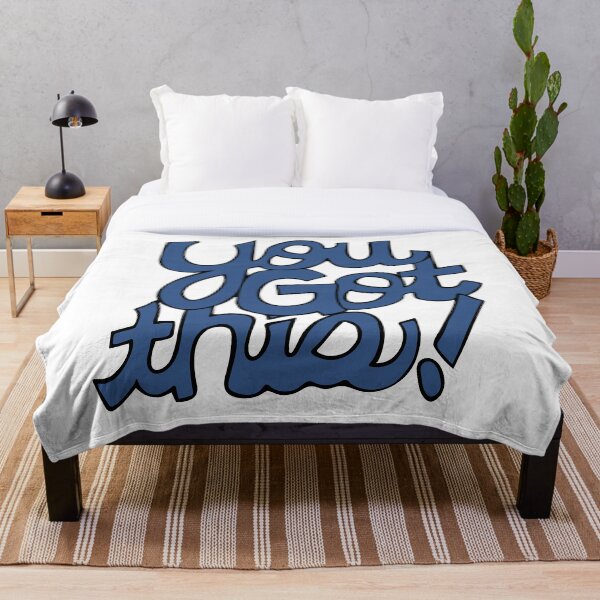 Item preview, ¡Lo tienes! Cursiva positividad dibujos animados texto arte azul designed and sold by AngelDawnDesign.