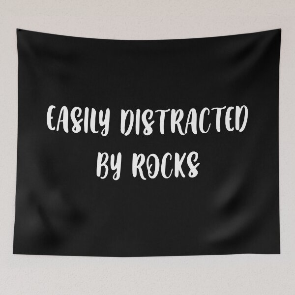 Item preview, easily distracted by rocks stickers, geology science stickers, i love science stickers, geology sticker designed and sold by TomorrowQuotes.