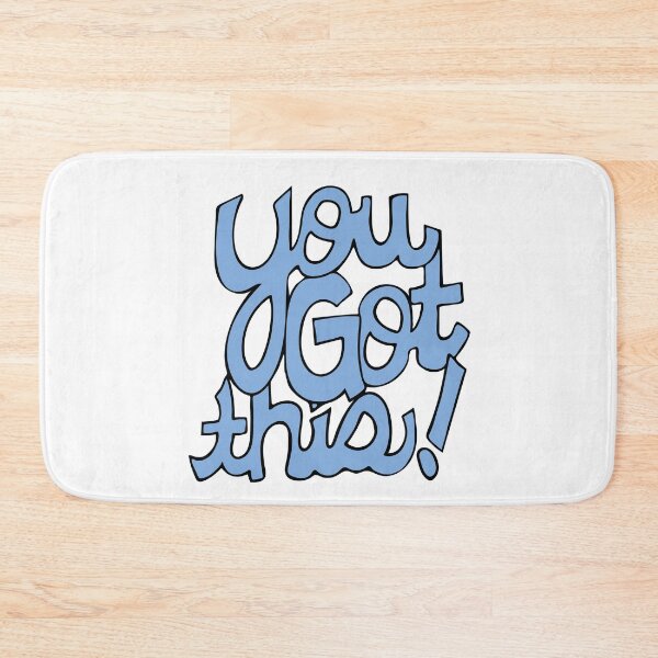 Item preview, You Got This! Blue cursive positivity cartoon text art  designed and sold by AngelDawnDesign.