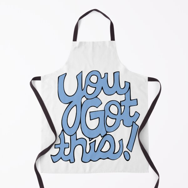 Item preview, You Got This! Blue cursive positivity cartoon text art designed and sold by AngelDawnDesign.
