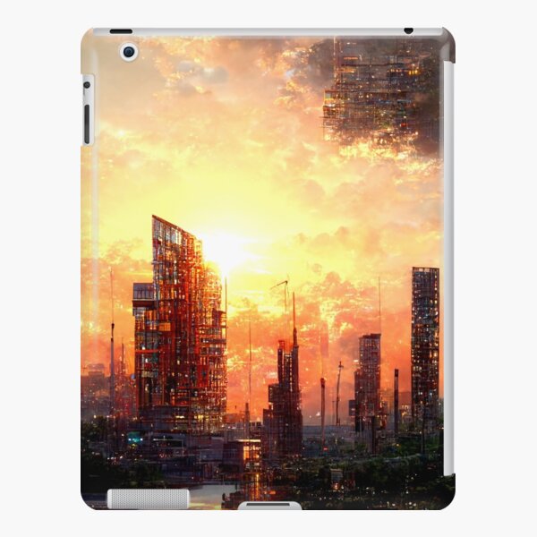 "Landscape Upside down City Midjourney" iPad Case & Skin for Sale by