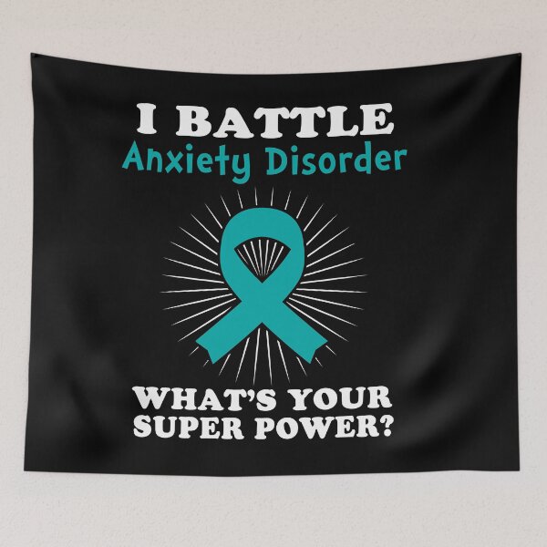 Item preview, I Battle Anxiety Disorder Funny Anxiety Disorder Warrior Gift designed and sold by rechardtee.