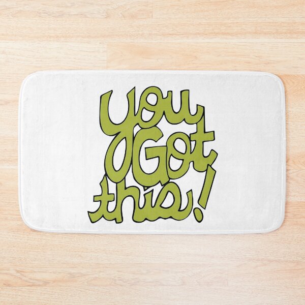 Item preview, You Got This! Cursive cartoon text art green designed and sold by AngelDawnDesign.