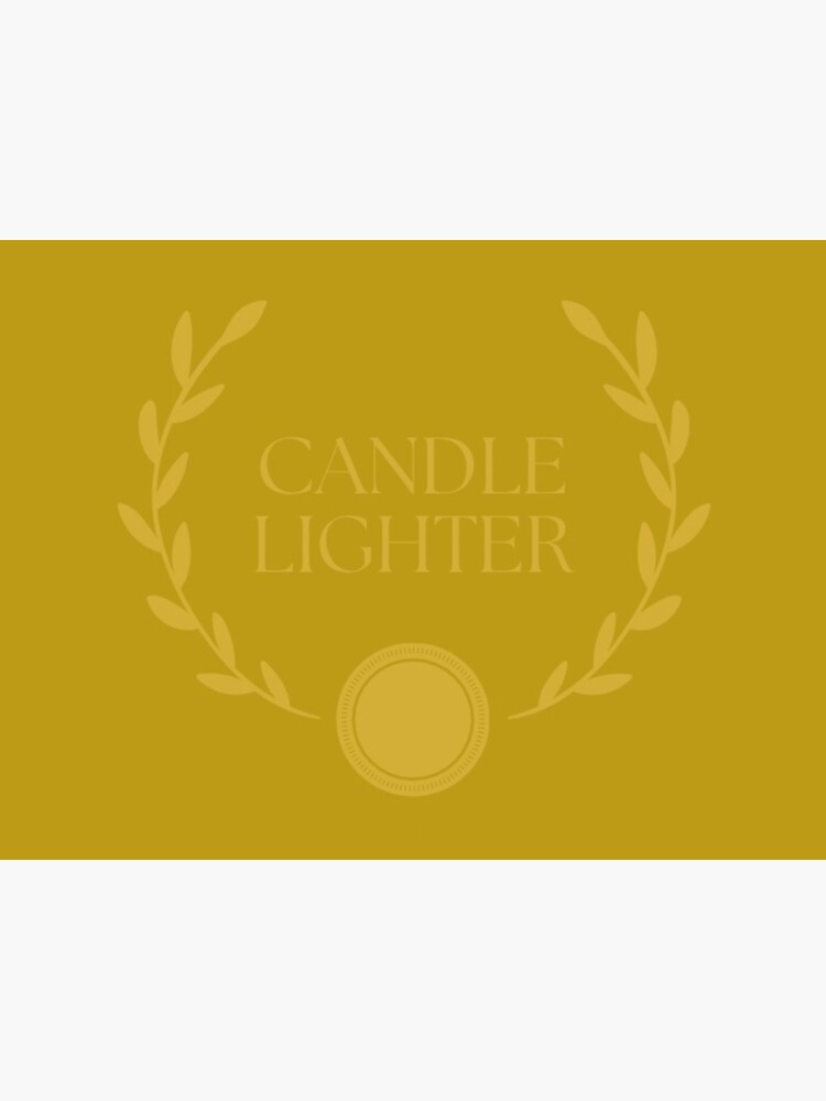 "Candle Lighter Gold Laurel Wreath with Sun Plate on Gold Foil