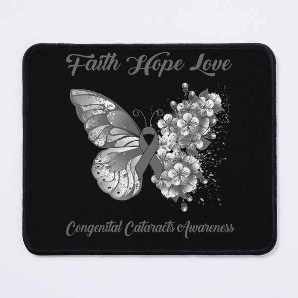Item preview, Faith Hope Love Congenital Cataracts Awareness Butterfly Ribbon Gifts designed and sold by Adropine.