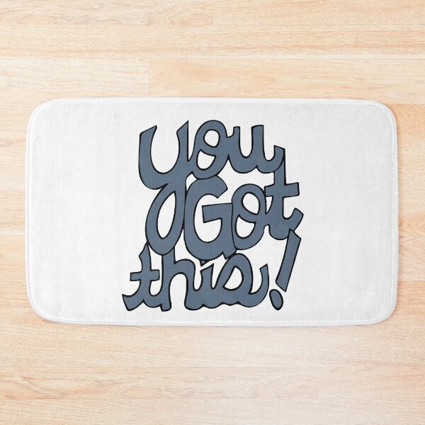 Item preview, You Got This! Cursive positivity cartoon text art grey  designed and sold by AngelDawnDesign.