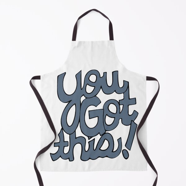 Item preview, You Got This! Cursive positivity cartoon text art grey designed and sold by AngelDawnDesign.