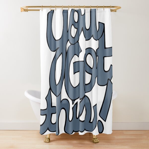 Item preview, You Got This! Cursive positivity cartoon text art grey  designed and sold by AngelDawnDesign.