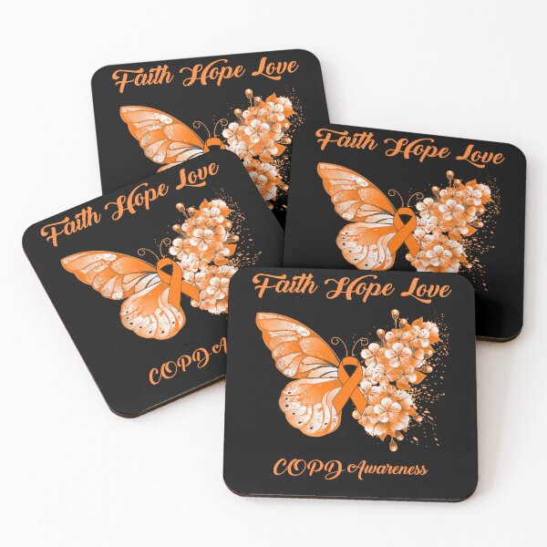 Item preview, Faith Hope Love COPD Awareness Butterfly Ribbon Gifts designed and sold by Adropine.